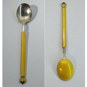 D. Andersen Sterling Silver Enamel Spoon